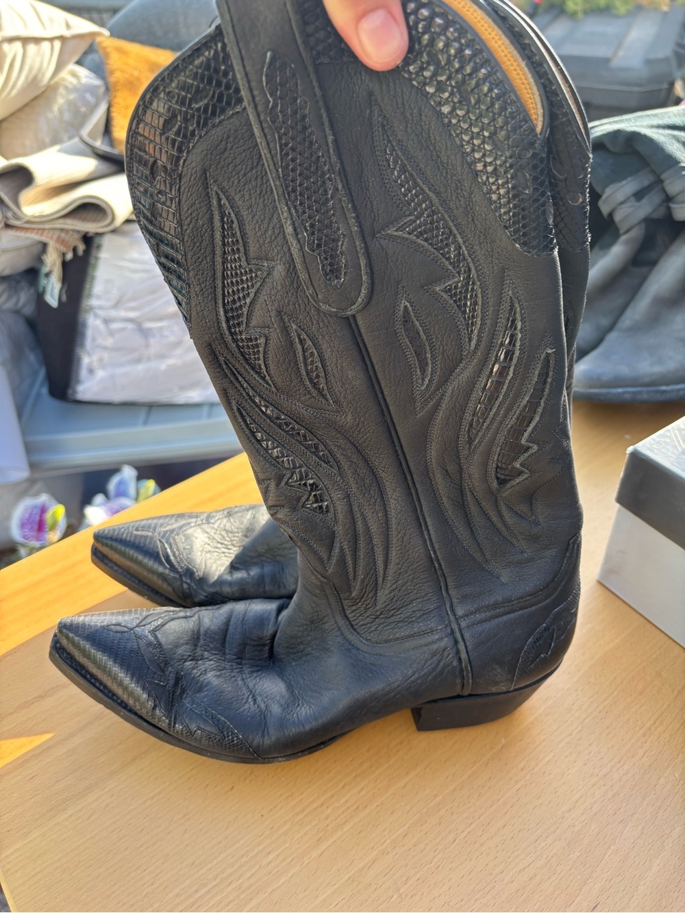 Stallion Women’s Cowboy Boots Embroidered Shaft Pointed Toe